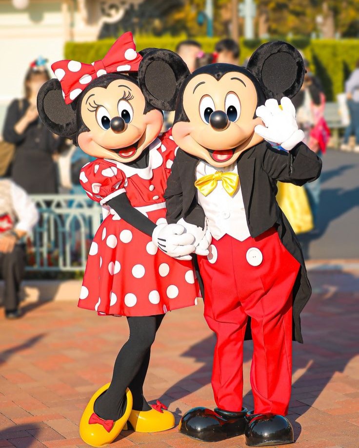 Mickey and Minnie Mouse